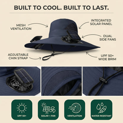 Koola™ | Solar Powered Fan Hat